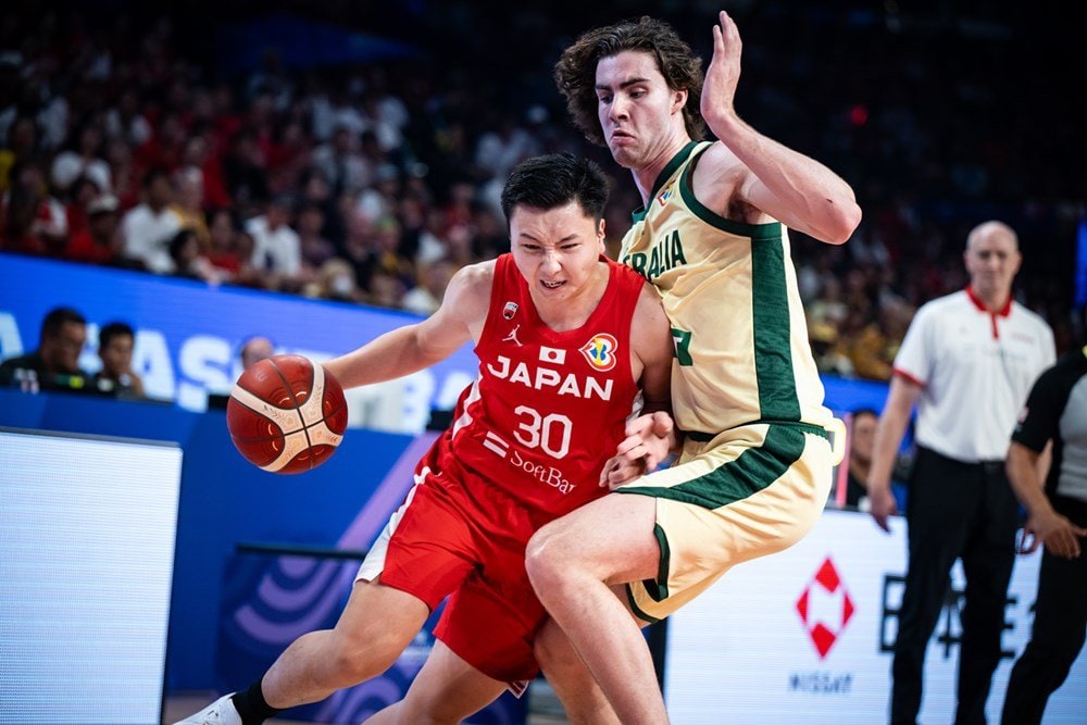 W杯でドライブで切り込む富永。アウトサイド以外でも得点への意識は強い　©FIBA