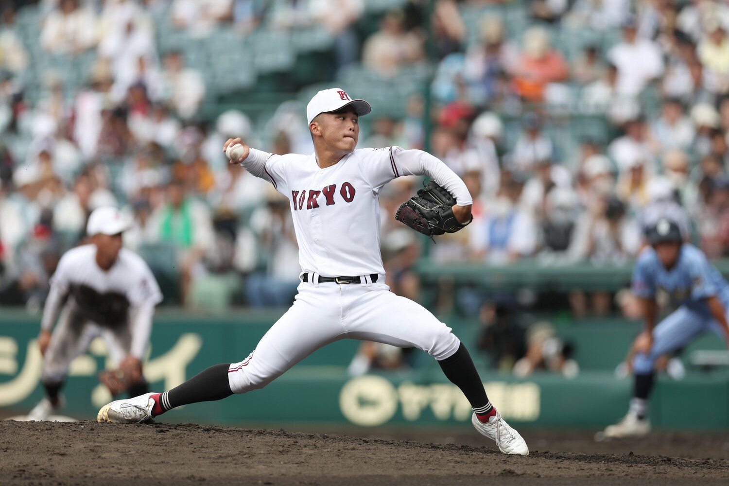 1年時から強豪・広陵の背番号1を背負ってきた高尾だが、最後の夏の甲子園は3回戦で敗退 ©︎JIJI PRESS