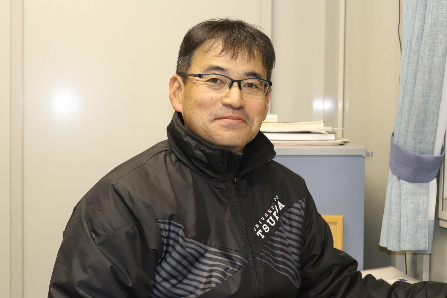 動作解析などの研究を行う筑波大の川村卓准教授　©Yu Takagi