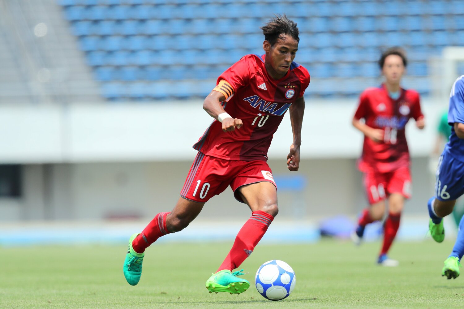 2017年、流通経済大時代のジャーメイン　©Naoki Nishimura/AFLO