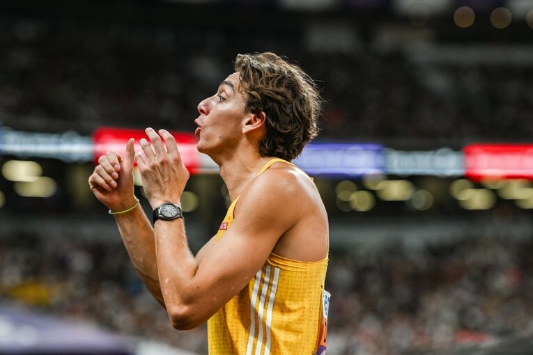 世界陸上で世界新記録を達成したスウェーデンのデュプランティス　©Nanae Suzuki