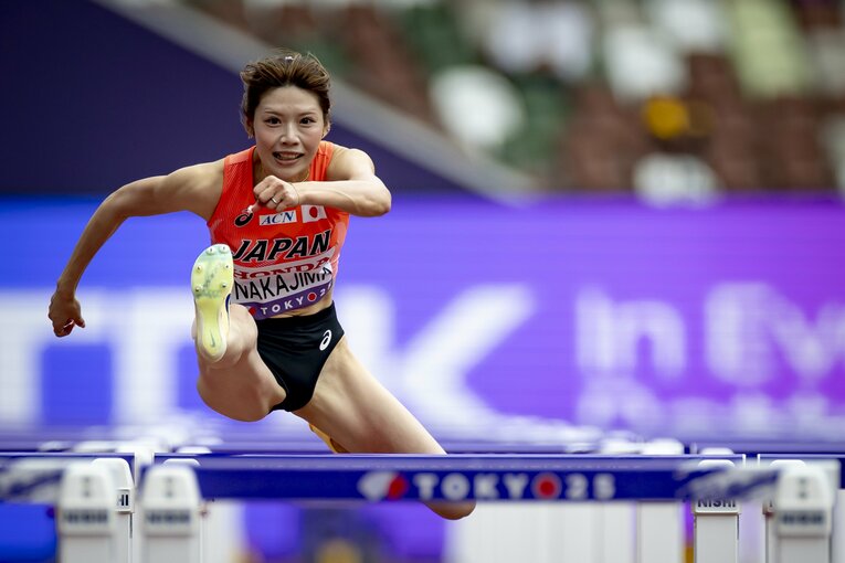【東京世界陸上】100mハードル予選を走る中島ひとみ（長谷川体育施設）　©Kiichi Matsumoto