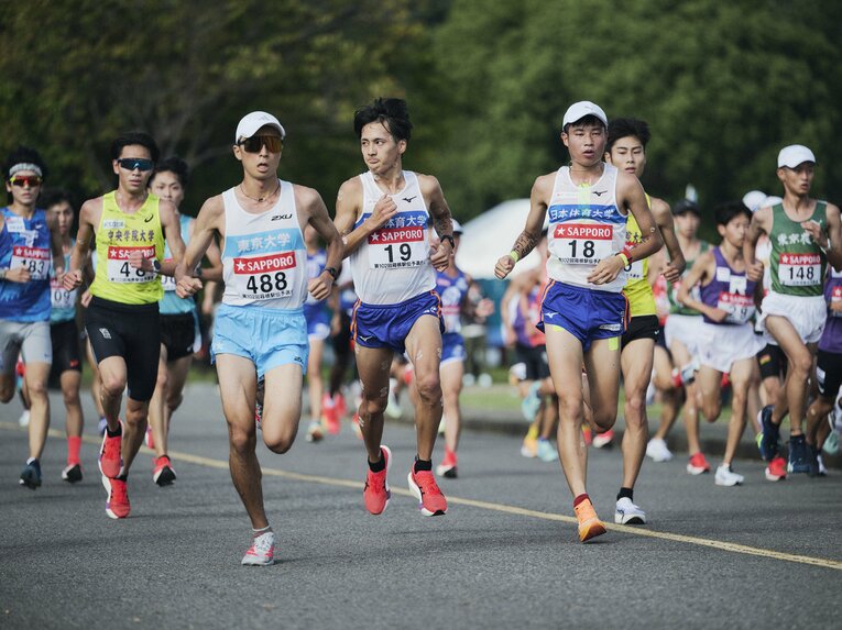 予選会での日体大　©Yuki Suenaga
