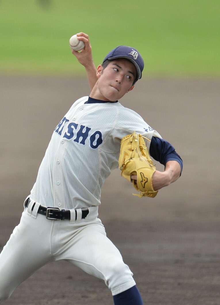 2015年7月、大分商時代の森下暢仁（現・広島カープ）　©Sankei Shimbun