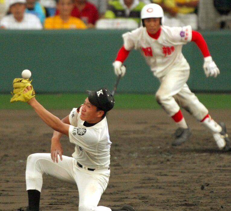 智弁和歌山と対戦した際の田中将大©JIJI PRESS