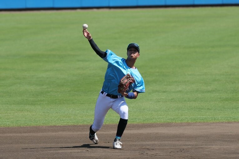 3年時の大学ジャパン選考合宿で「プロを意識できるようになった」と振り返る　©Shigeki Yamamoto