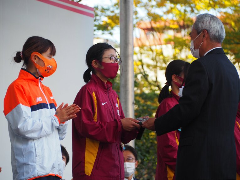 区間賞の表彰　©Yu Saito