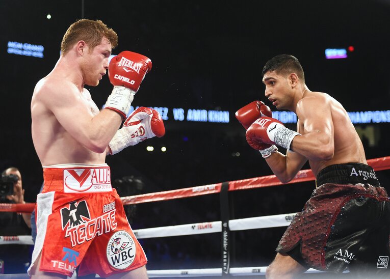 2016年5月のカネロ・アルバレス対アミール・カーン　©Naoki Fukuda