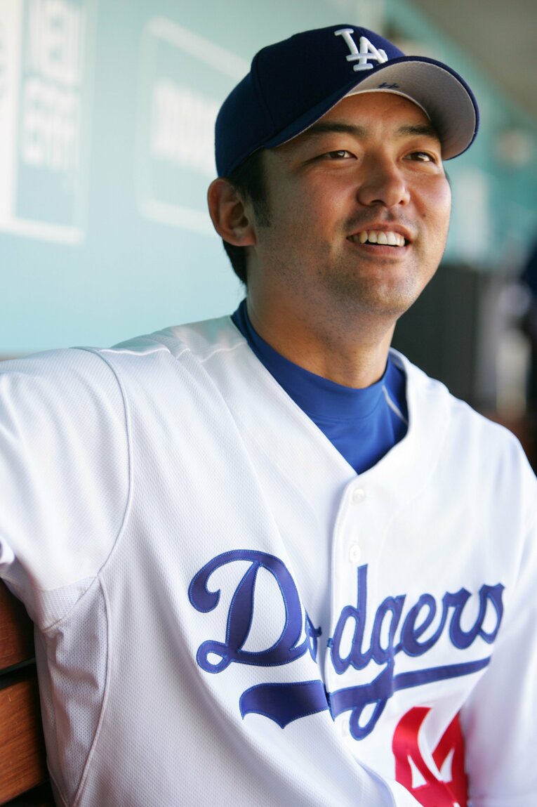 2006年、ドジャース時代の斎藤　©Koji Asakura
