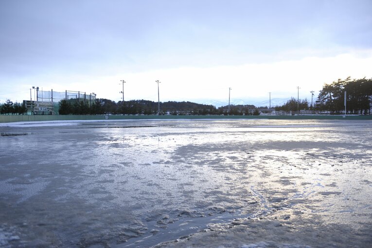 花巻東の練習場風景　©Asami Enomoto