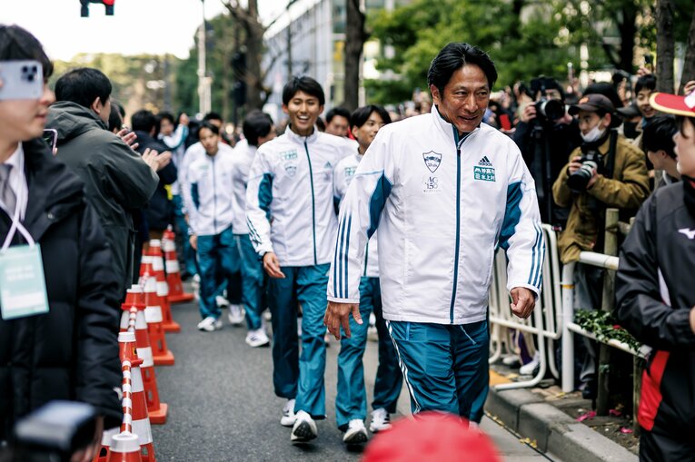 【大手町のゴール…オフショット】　©Kiichi Matsumoto