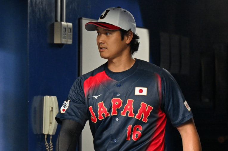 2月26日、WBC侍ジャパンの練習に合流した大谷翔平（31歳） ／ photograph by Hideki Sugiyama