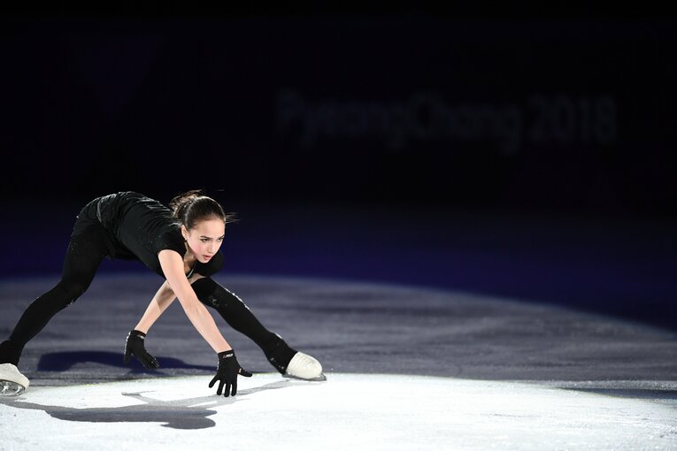 平昌五輪金メダリストのザギトワ　©Asami Enomoto/JMPA