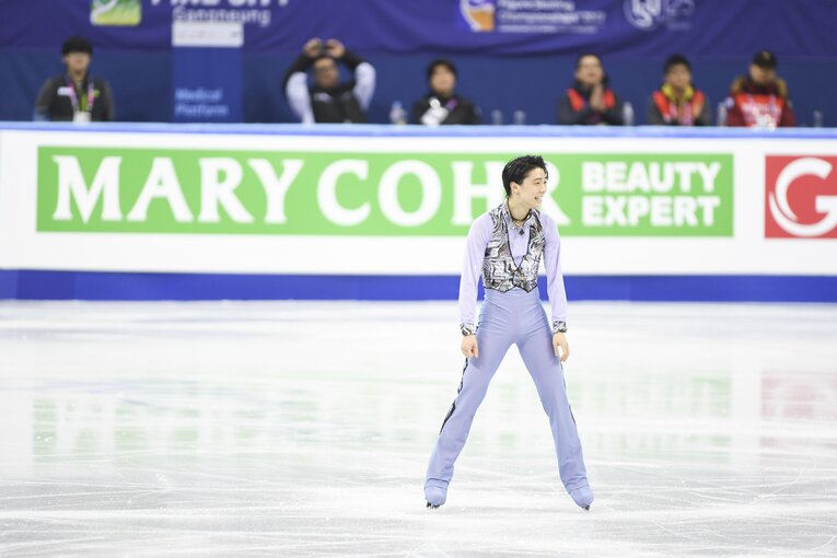 2017年2月、四大陸選手権のショートプログラム　©Asami Enomoto