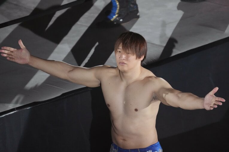 2023年8月、GLEATに参戦した際の飯伏　©Essei Hara／Getty Images