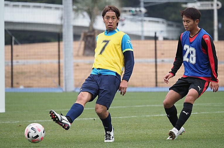 JPFAトライアウトに臨んだ本田拓也。異例のシーズンはオフの移籍市場にも大きく影響を及ぼしている ／ photograph by Tetsuro Kaieda