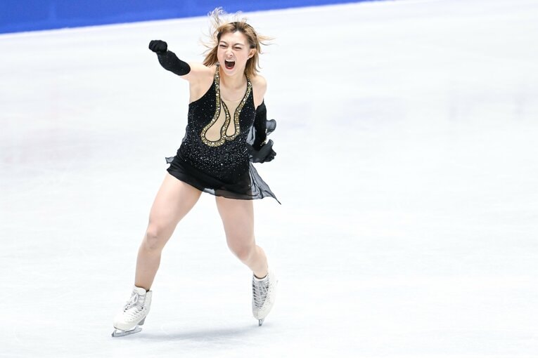 NHK杯、坂本花織のフリー演技　©︎Asami Enomoto