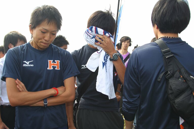 3年時の予選会はまたしても次点で敗退。鍵谷自身は全体75位とまずまずの走りを見せたものの、後続が続かなかった　©AFLO