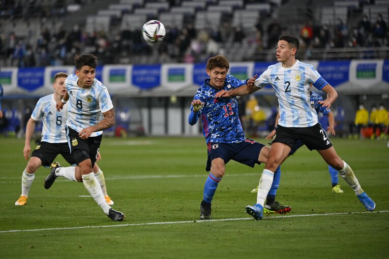 U-24日本代表vsアルゼンチンの第1戦©JMPA