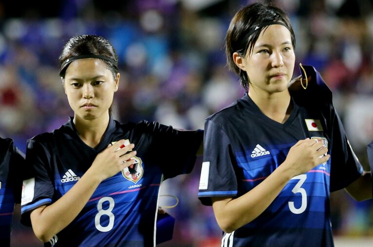 2016年U-20女子W杯時の長谷川唯と北川ひかる（当時19歳） ©Getty Images