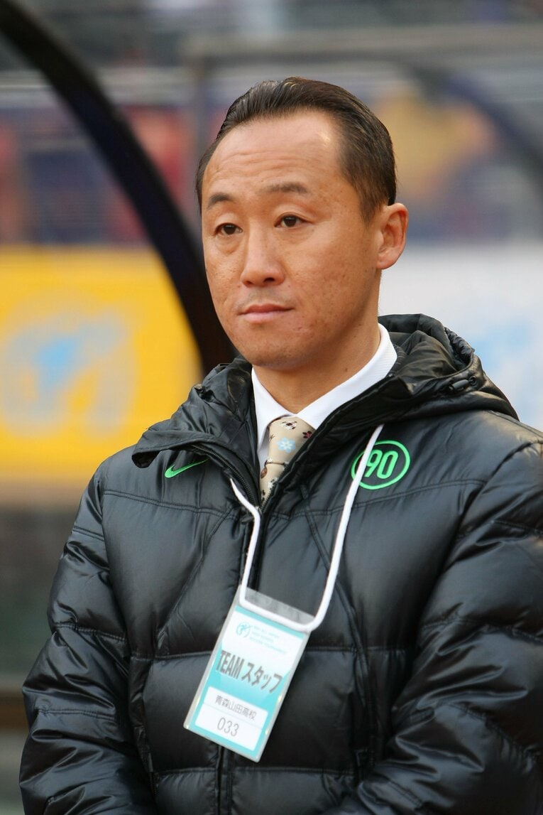 2010年1月の選手権で。黒田監督は当時39歳　©AFLO