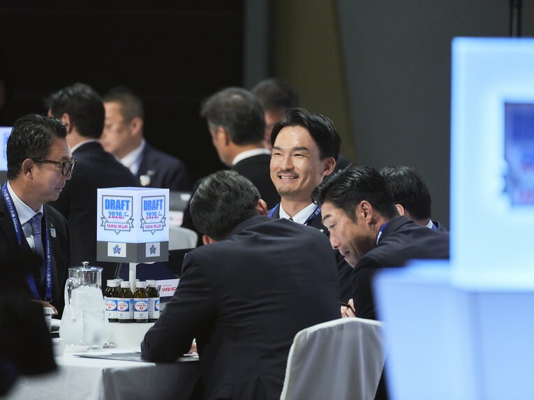 長谷川部長らの指名選手への期待は大きい　©Yuki Suenaga