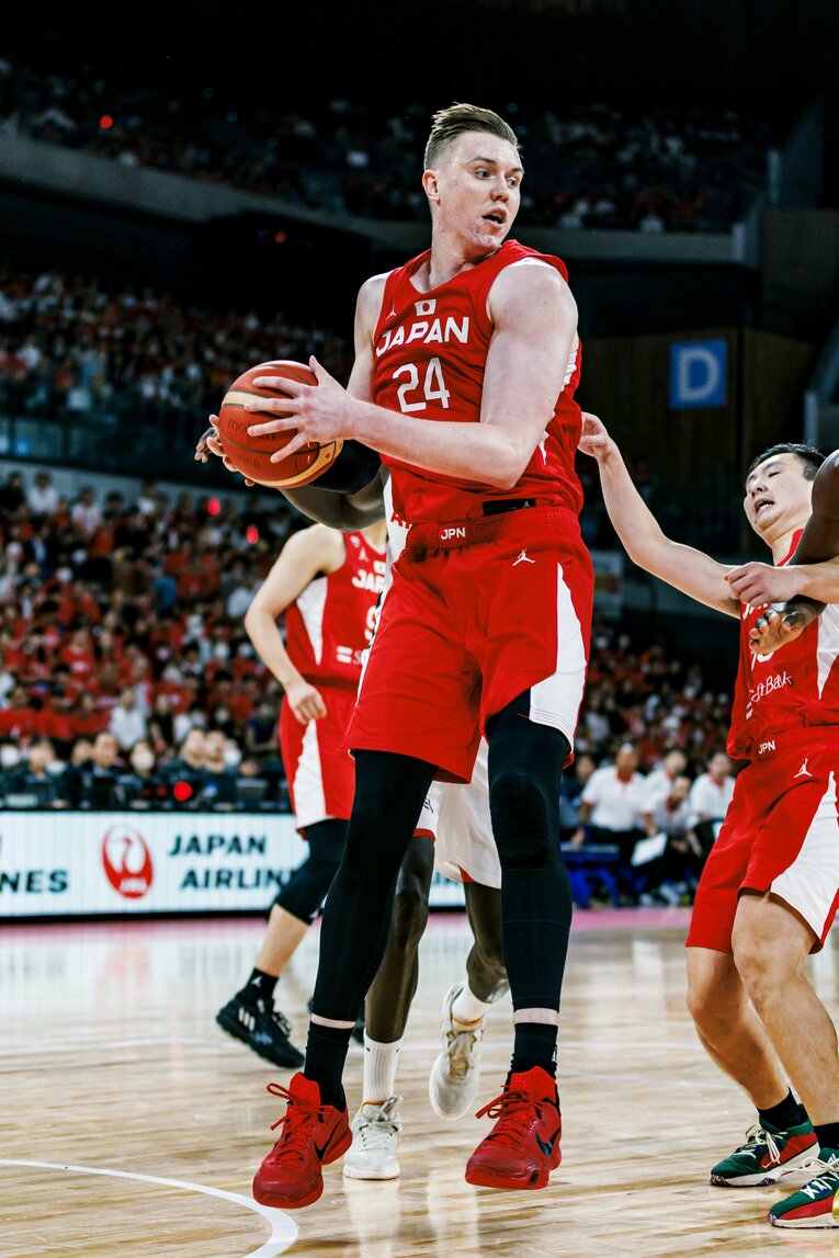 センターを務めるジョシュ・ホーキンソン。今年2月に日本国籍を取得　©Kiichi Matsumoto