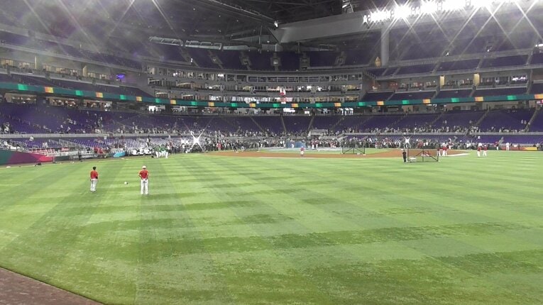 WBC準決勝前のバッティング練習 ©Aki