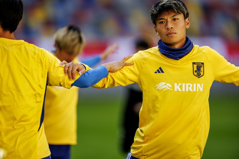 9月のドイツ遠征での町野修斗　©Kiichi Matsumoto