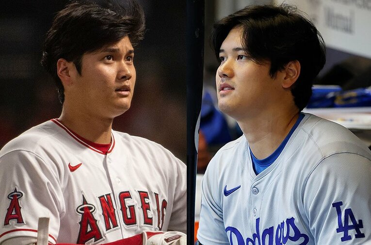8月の大谷翔平はエンゼルスとドジャースでどんな成績を残してきているのか ／ photograph by Nanae Suzuki,John Fisher/Getty Images