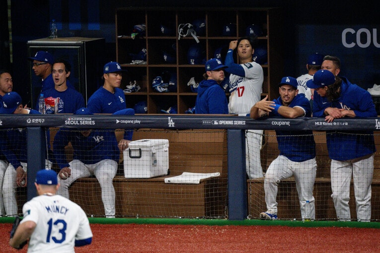 【開幕2戦目／21日】水原氏がいない試合…大谷翔平とドジャースの様子　©Nanae Suzuki