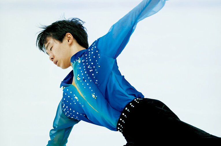 2019年全日本ジュニアで初優勝を果たした鍵山優真 ／ photograph by Atsushi Hashimoto