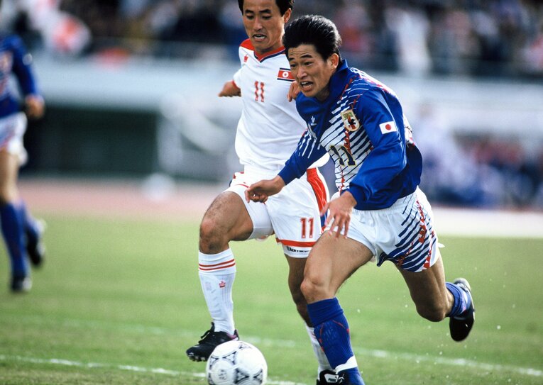 1992年アジア杯の三浦知良　©Koji Asakura