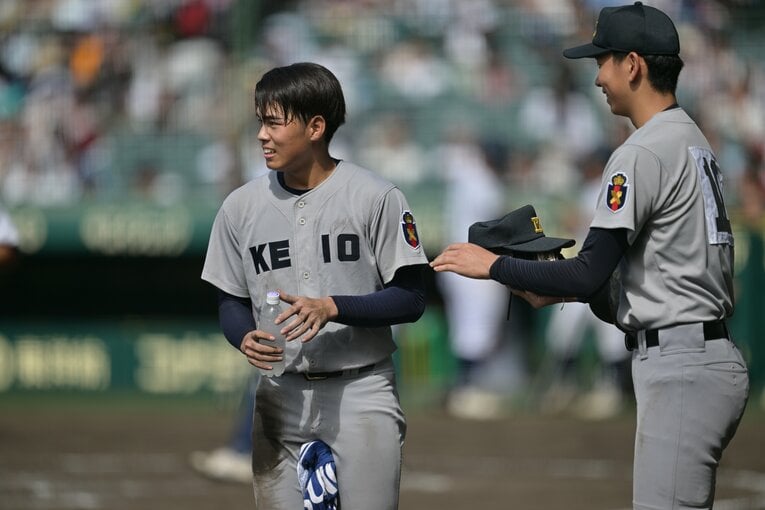 慶応高4番打者の加藤右悟（2年）　©Hideki Sugiyama