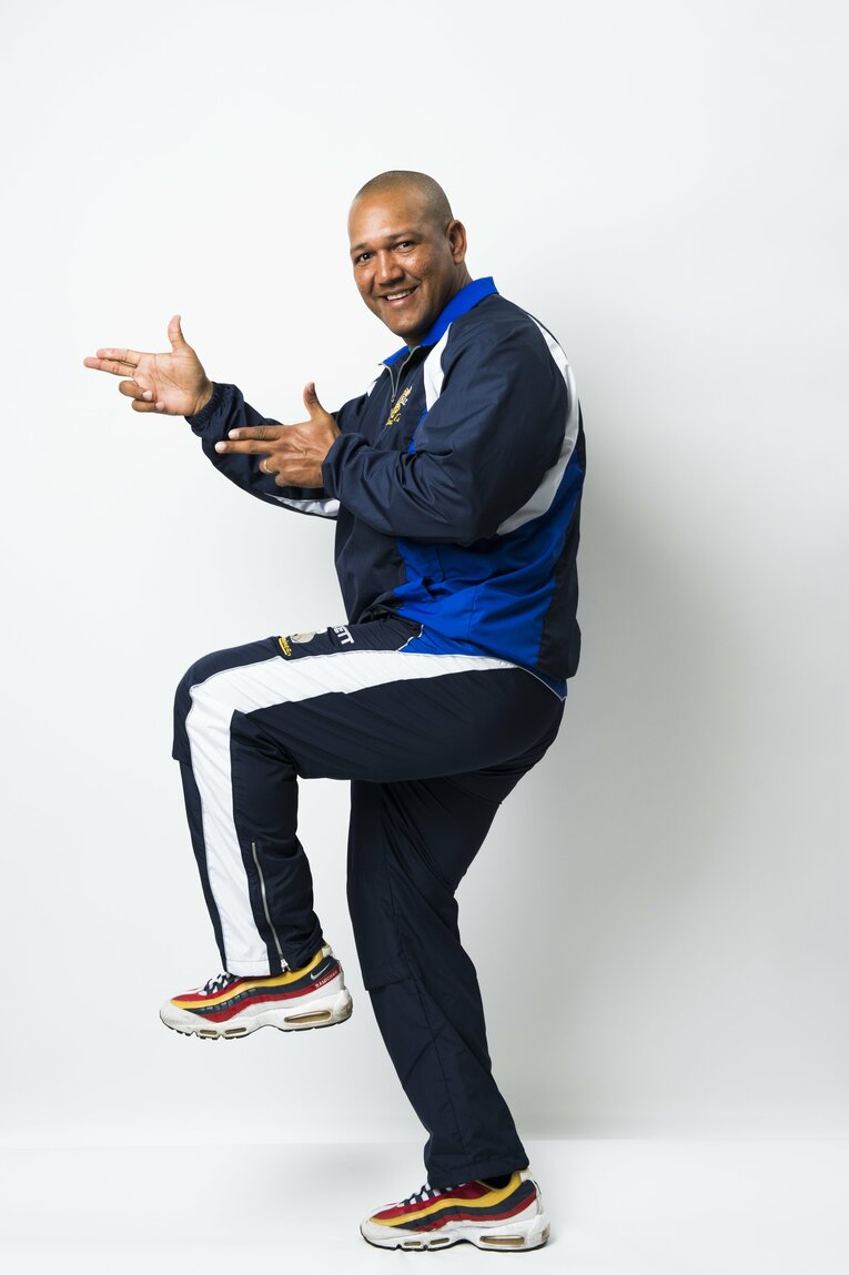 ラミちゃんといえばHRパフォーマンスの元祖。「ゲッツ！」　©Asami Enomoto