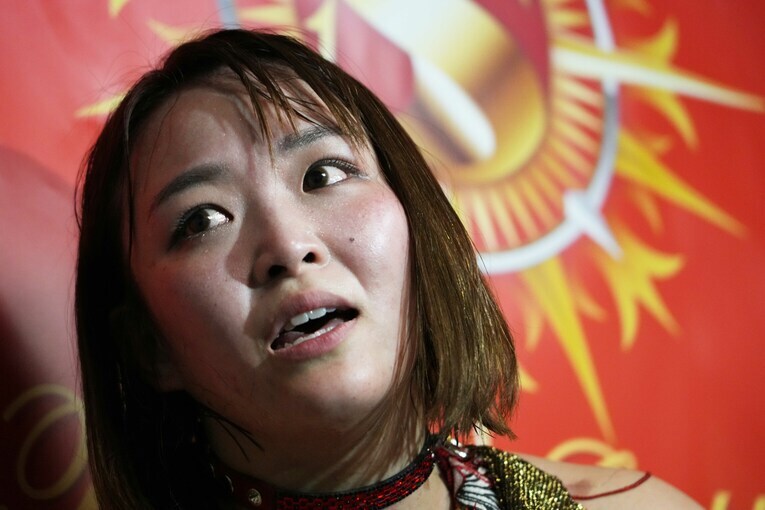 次の戦いへの思いを語るSareee