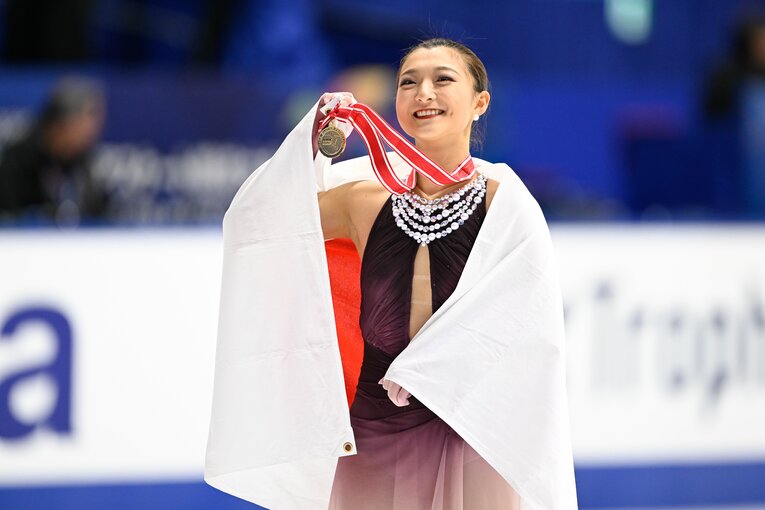 NHK杯で圧巻の演技を見せ、優勝を果たした坂本花織　©Asami Enomoto