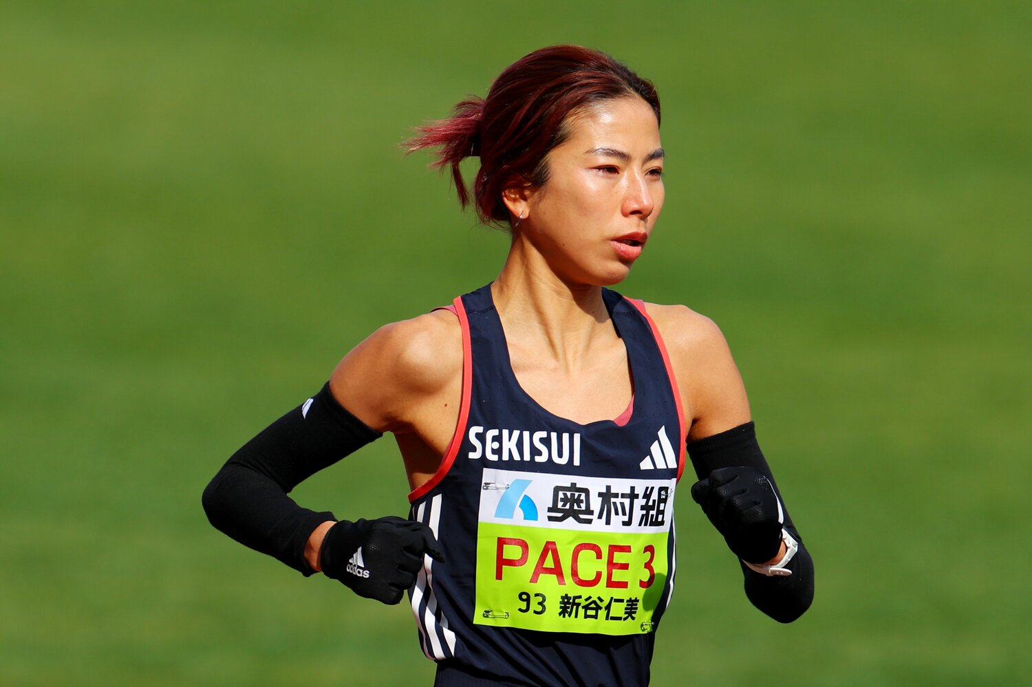 大阪国際女子マラソンでは30kmまで完璧なペースメイクを見せた　©AFLO