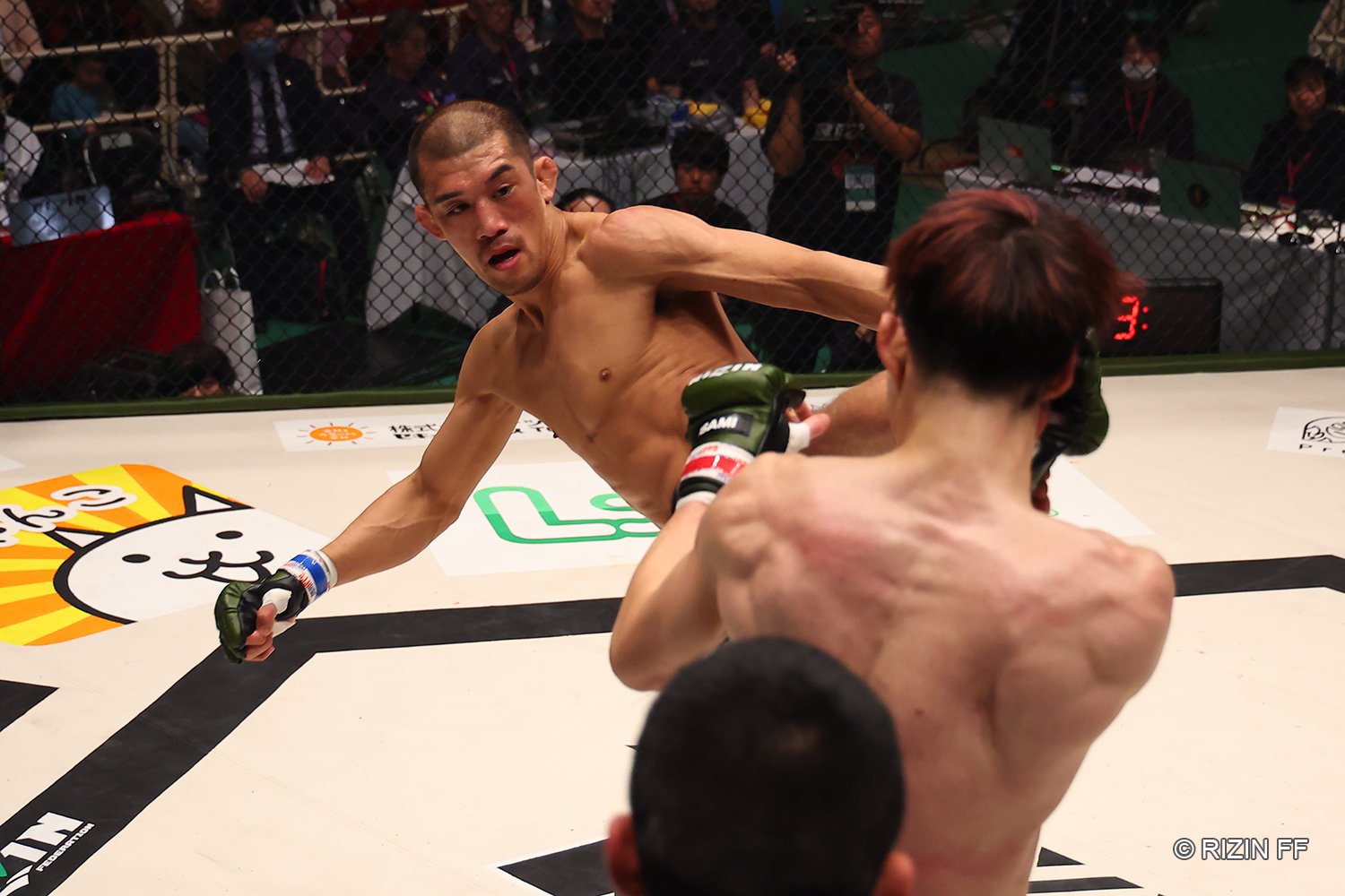 井上直樹に敗れたものの、存在感を示した佐藤将光　©RIZIN FF