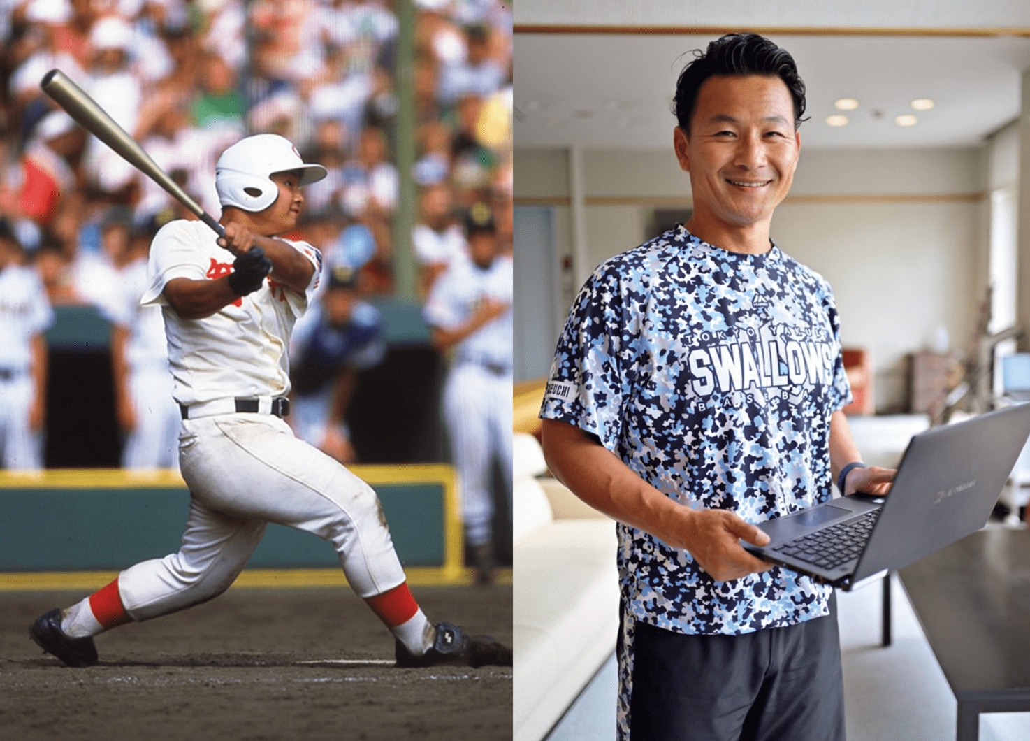 武内は2年生ながら打線の中軸を担い、高校通算47本塁打を記録。早大を経て希望枠でヤクルトに入団し、選手会長を務めた。現在は球団編成部に所属する　©Hideki Sugiyama