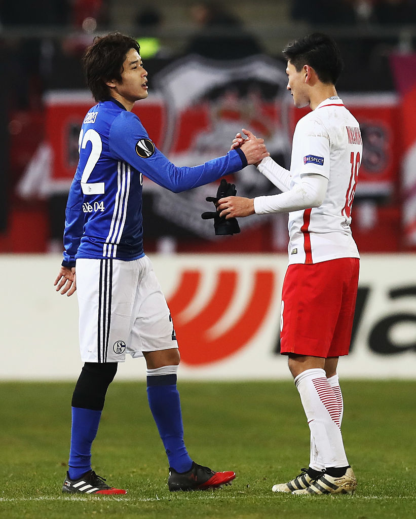 16-17シーズンのELでは「内田vs南野」が実現したことも　©Getty Images