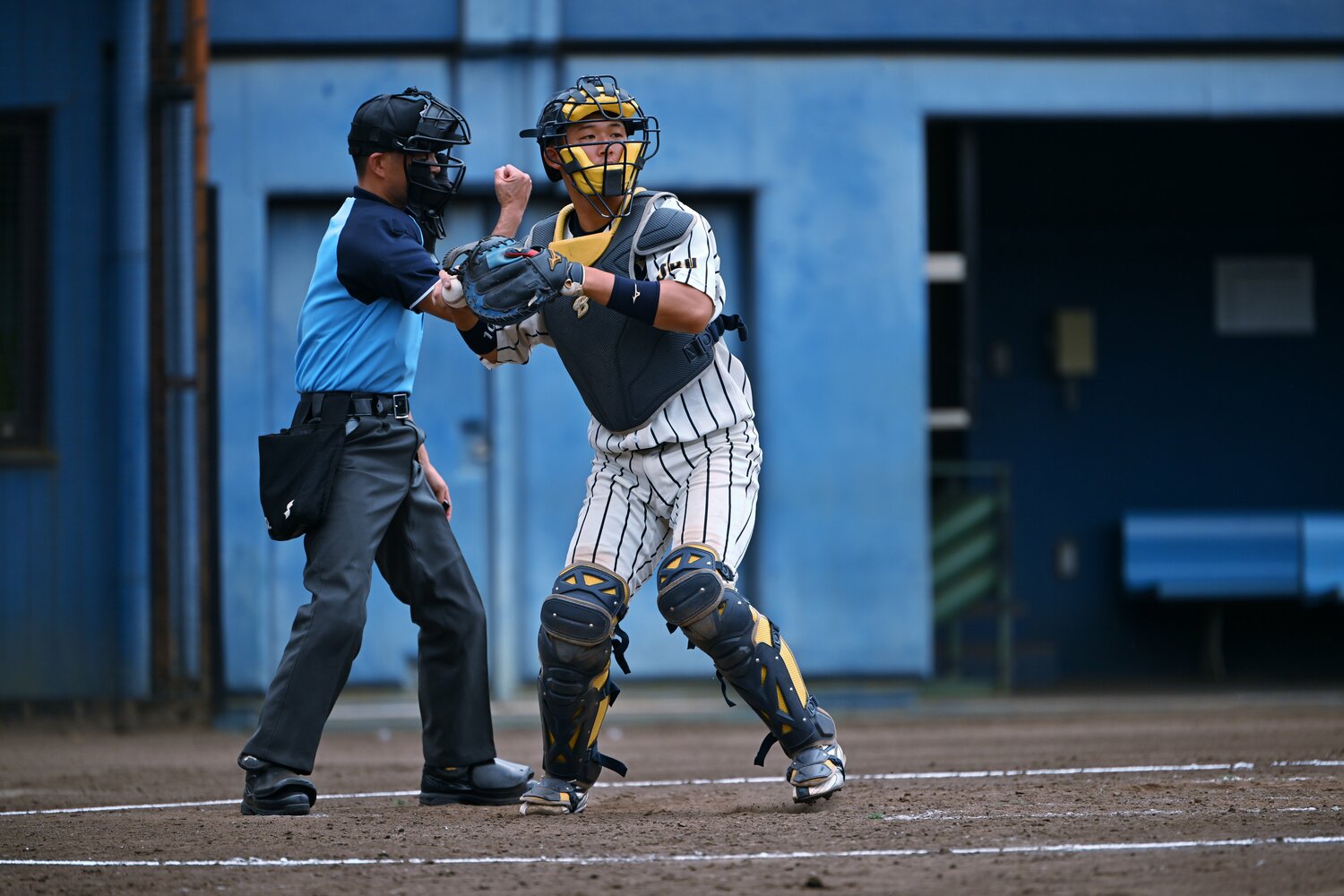 谷繁元信が注目するドラフト候補【5】進藤勇也（上武大／捕手／右投右打／182cm・90kg）　©Hideki Sugiyama