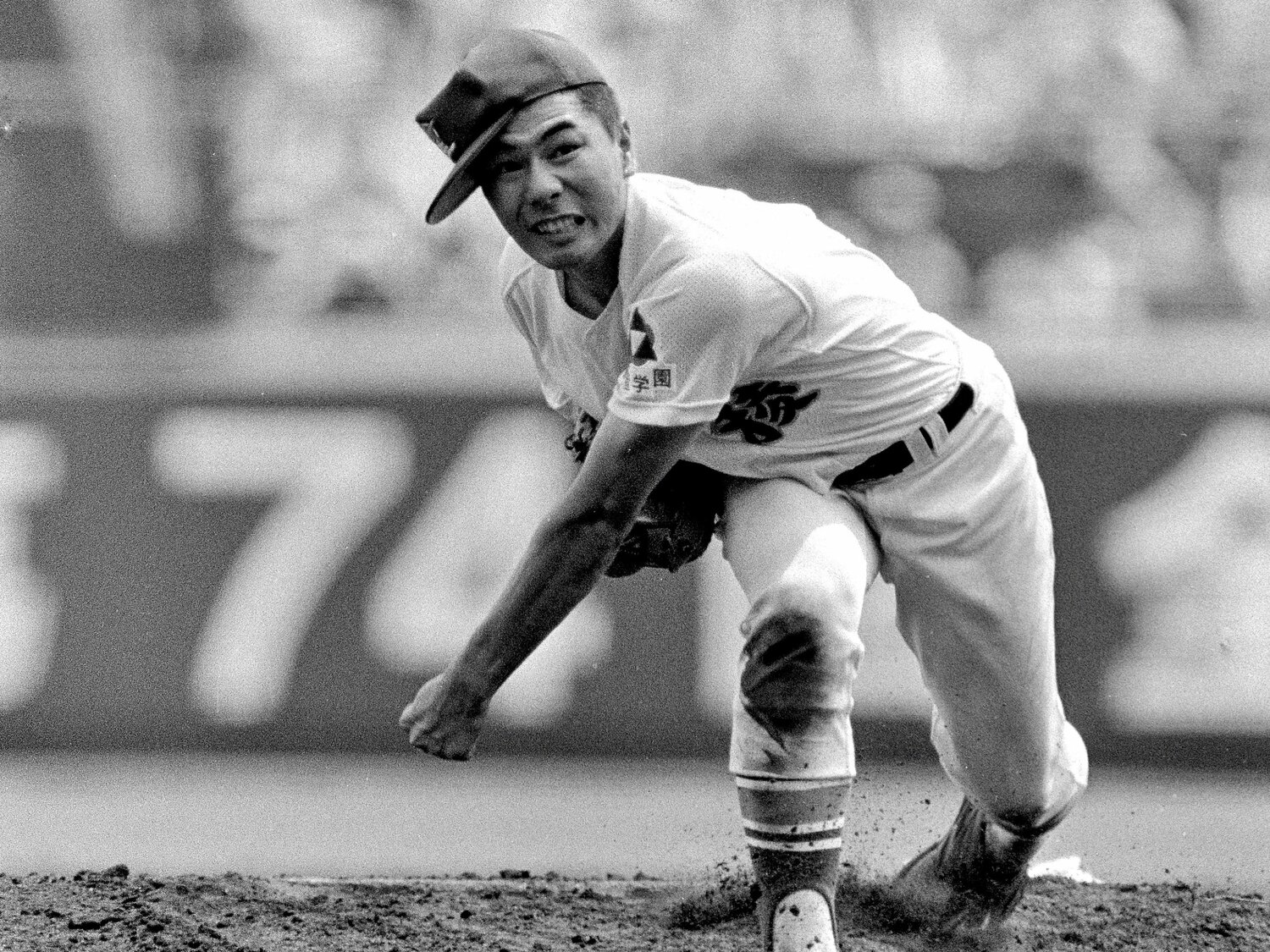 日本中の話題となった明徳義塾戦で星稜の先発を務めたエースの山口　©JIJI PRESS