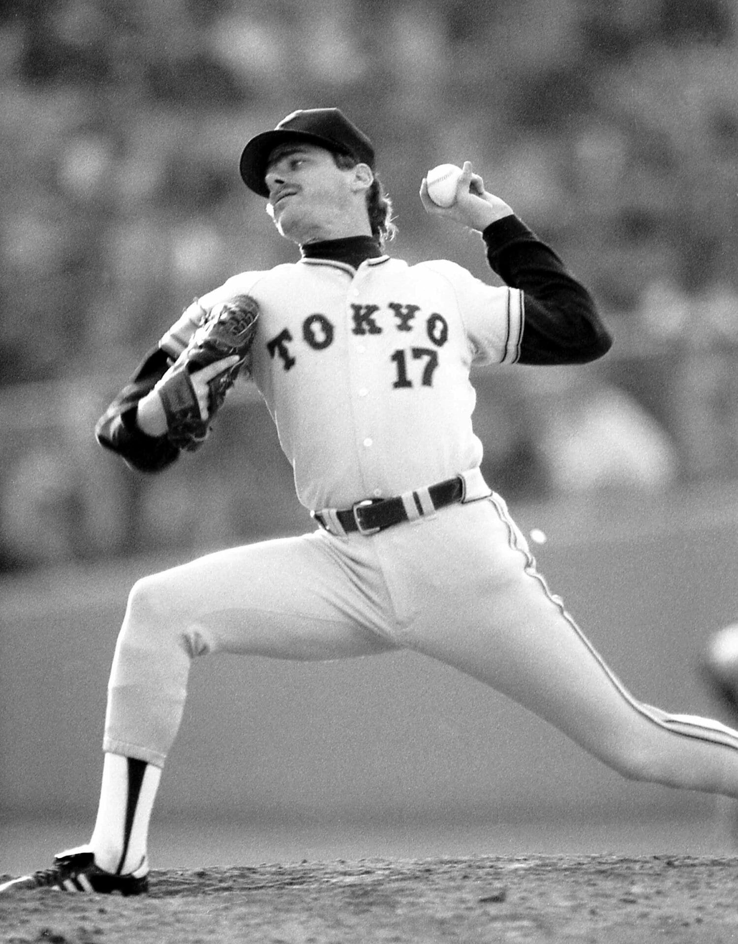 カムストック（1985年撮影）。来日1年目は江川卓、斎藤雅樹、西本聖に次ぐ8勝をマークする　©Sankei Shimbun