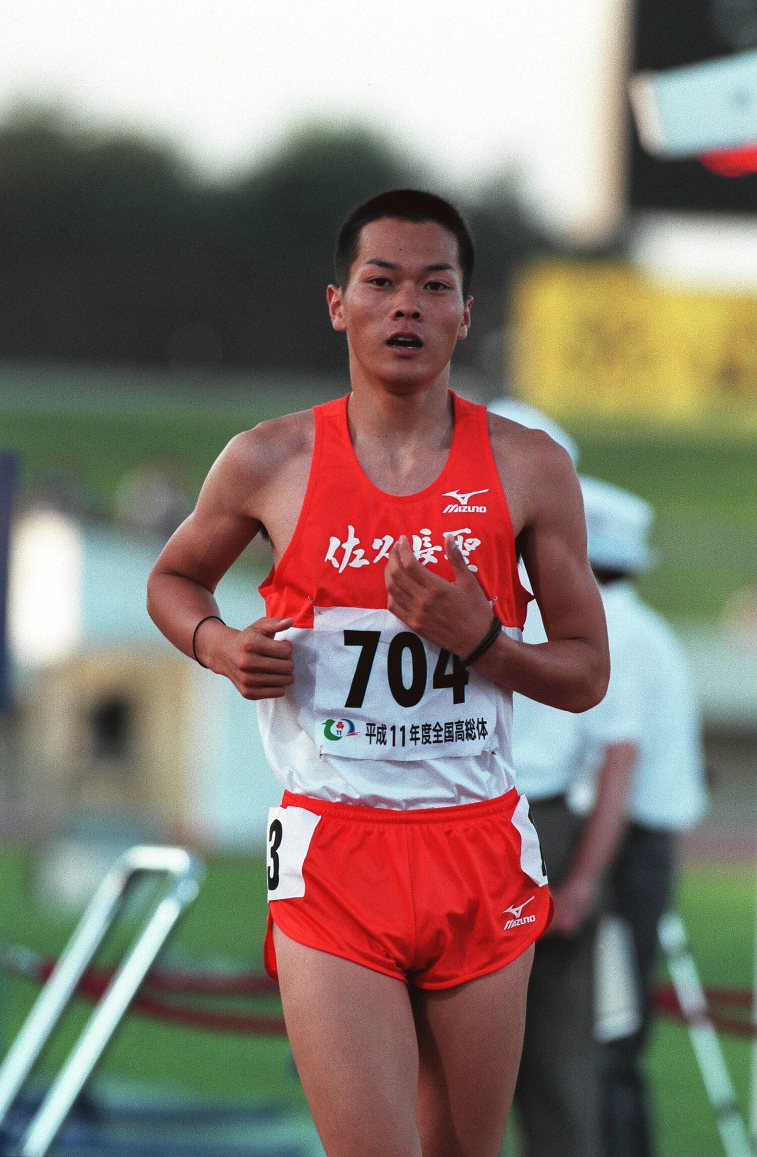 松崎たち1期生の後輩として入学した佐藤清治。後に4種目で高校記録を塗り替えるなど衝撃的な活躍を見せた　©JIJI PRESS