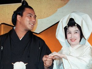 1982年9月30日、横綱・千代の富士の結婚披露宴で（東京・千代田区のホテルニューオータニ）