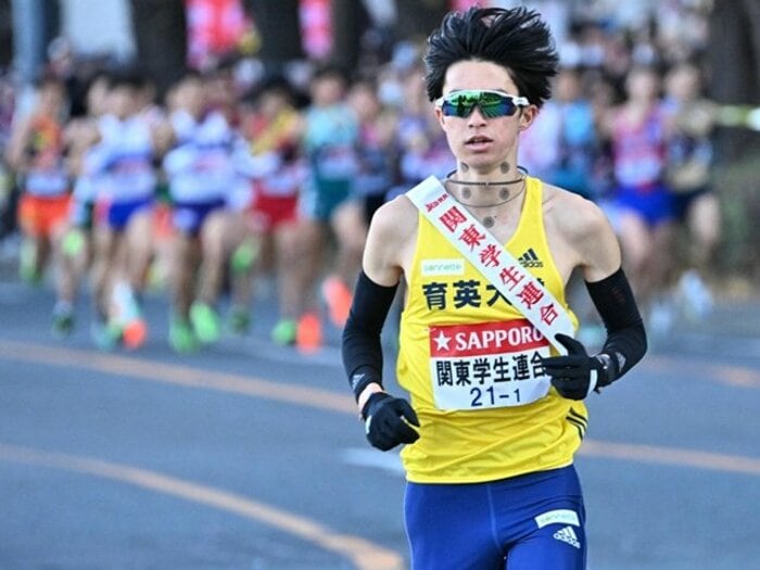 箱根駅伝1区で独走、関東学連・新田颯が明かす“大逃走劇の舞台裏”「15km地点で高校の恩師が…」「ラストは少し脱水気味になっていたのかも」＜Number Web＞ photograph by JIJI PRESS