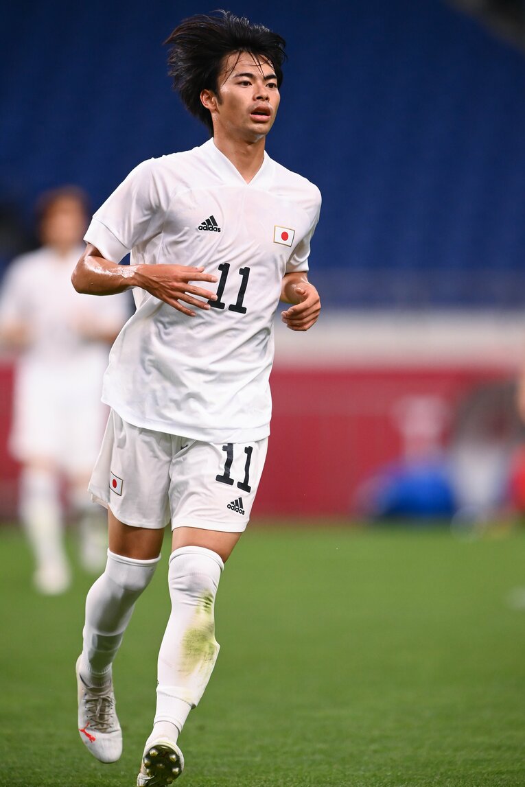 東京五輪の三笘　©Takuya Kaneko/JMPA