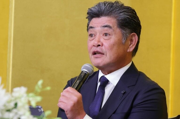 来季から中日の監督に就任する工藤公康。写真は10月15日の就任会見 ／ photograph by JIJI PRESS