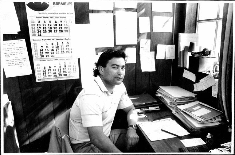 1987年、体育教師だった頃のエディー・ジョーンズ　©Getty Images